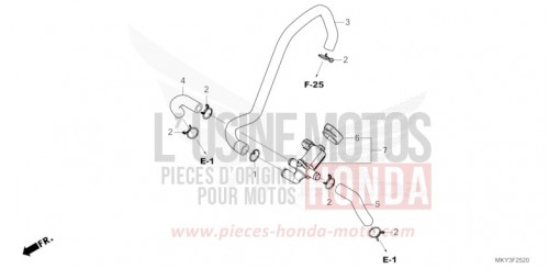 VALVE COMMANDE INJECTION D'AIR CB650RAP de 2023